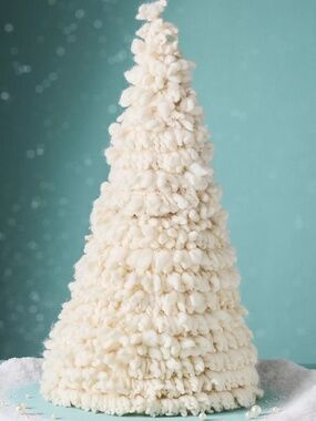 Anthropologie Knit Tabletop Tree EXTRA LARGE 30" TALL IVORY BRAND NEW